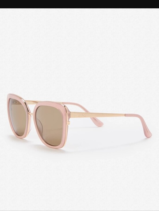 J. McLaughlin Cafe Light Pink Frame Sunglasses with Brown Lenses main image 10